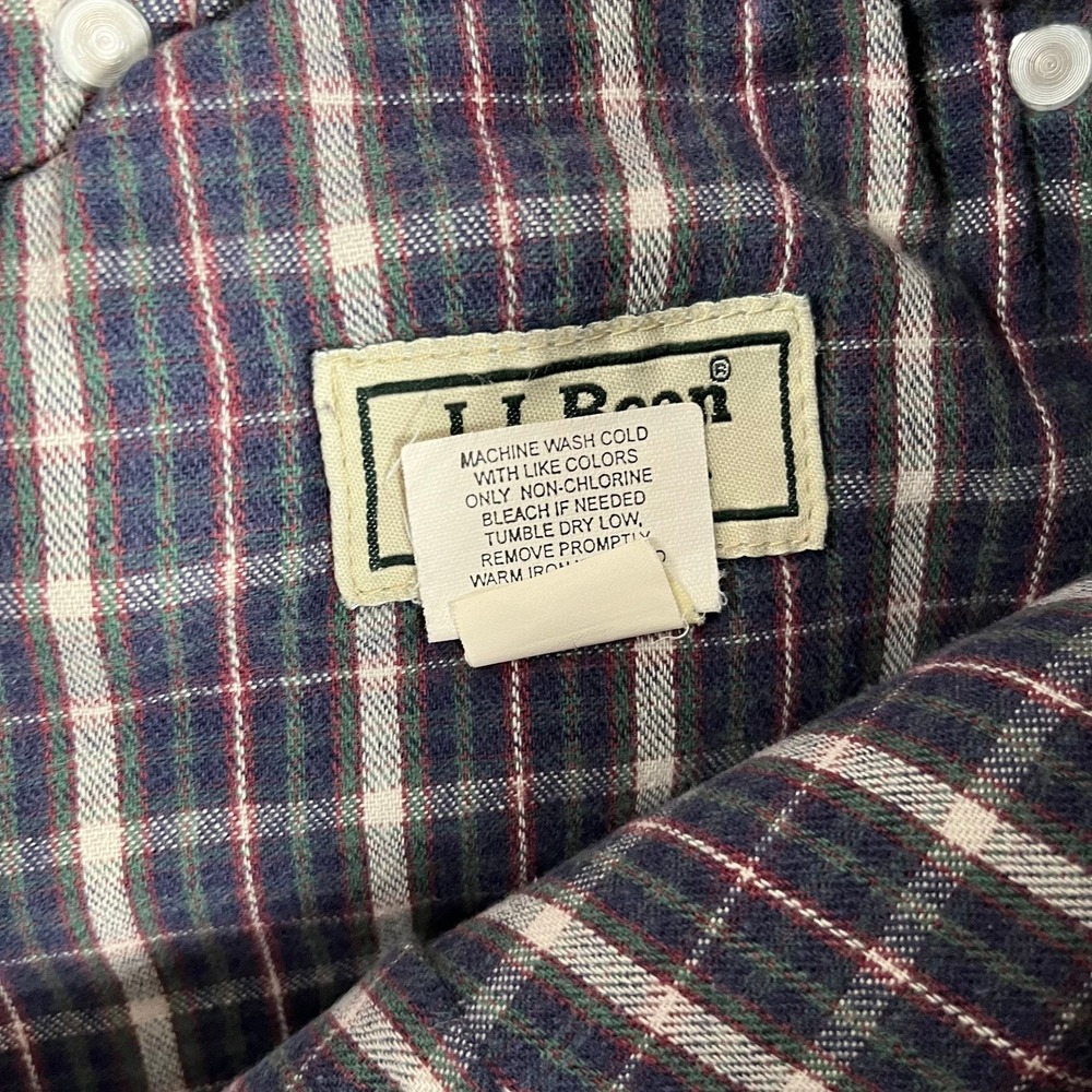 Vintage LL Bean Double L Classic Fit Flannel Lined Blue Jeans Men Sz 34x28 - Picture 5 of 12